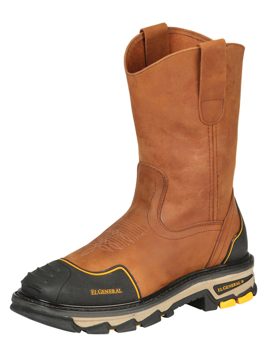 Bota de trabajo para hombre El General - Cuero Crazy - Kansas 44689