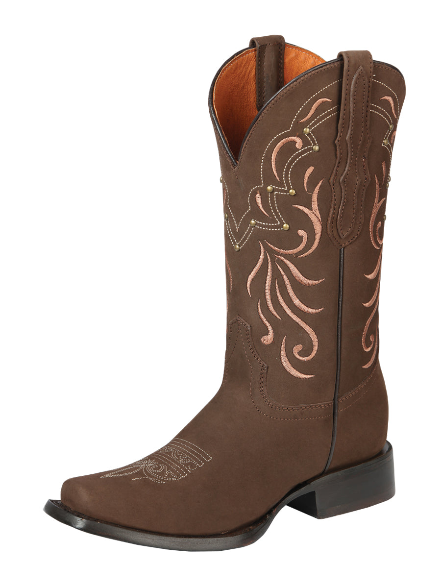 Botas rodeo para mujer El General - Piel nobuk - Camel

 44849
