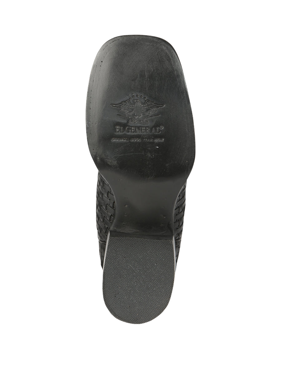 Botas de rodeo El General para mujer, color Petatillo - Negras 44856