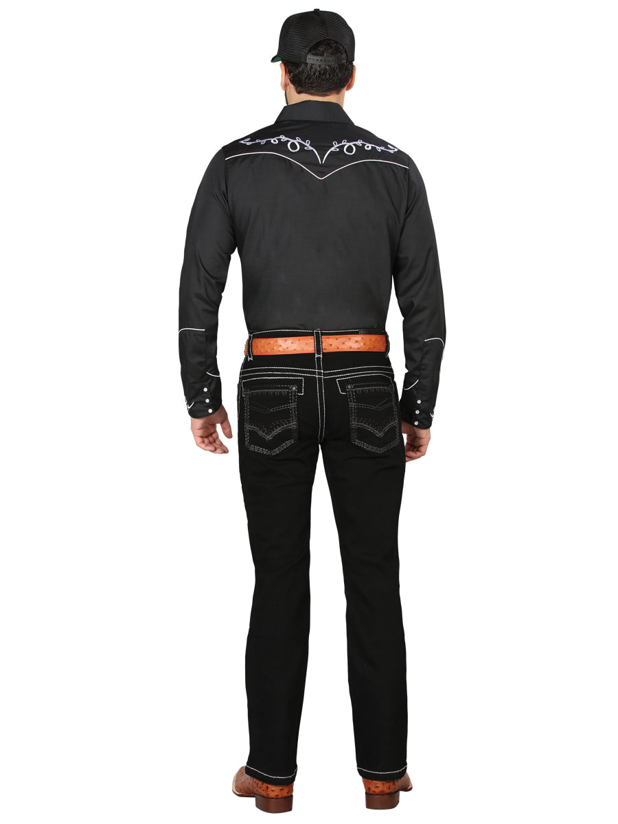 Vaqueros Centenario Bootcut Denim - Negros 44966