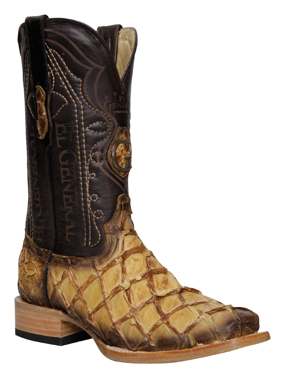 Botas vaqueras El General para hombre, modelo Exotic Monster Fish Rodeo - Orix 45086