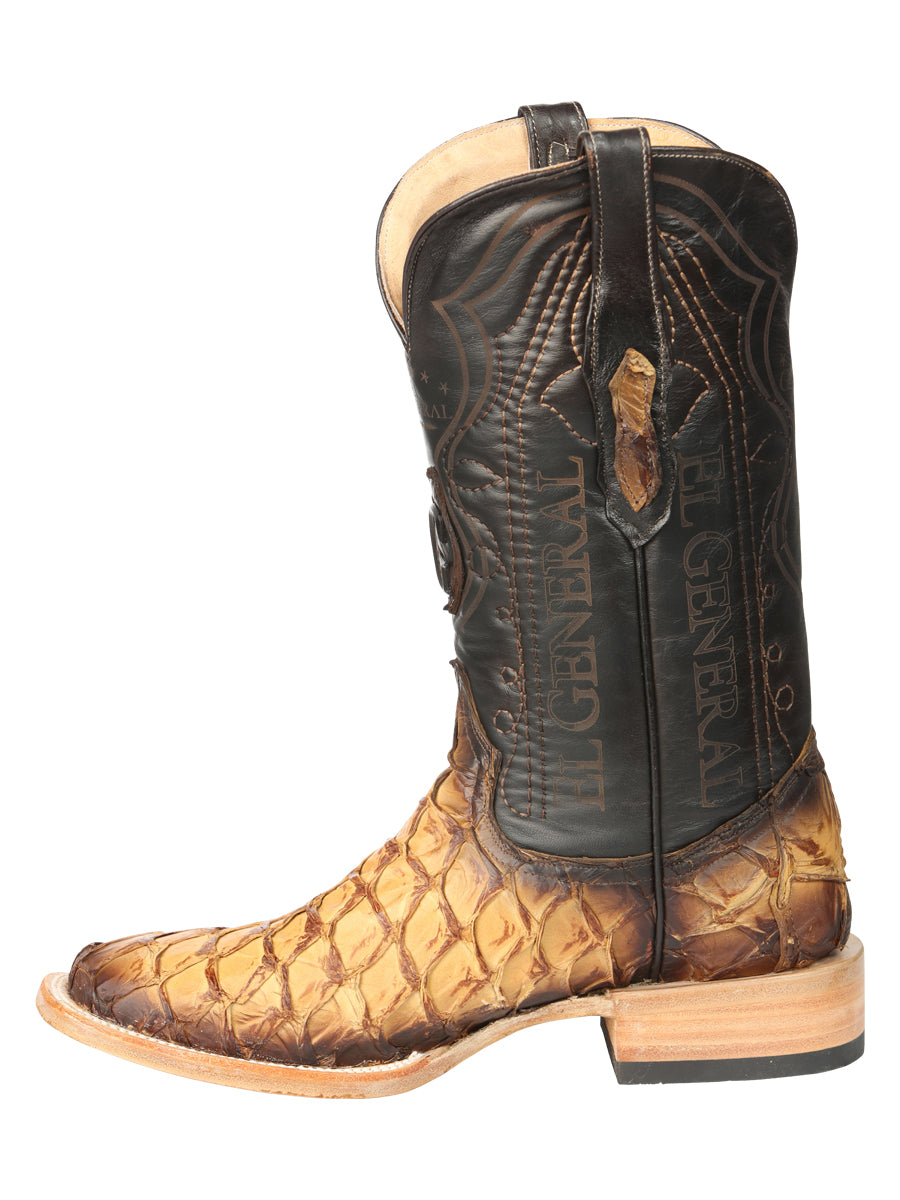 Botas vaqueras El General para hombre, modelo Exotic Monster Fish Rodeo - Orix 45086