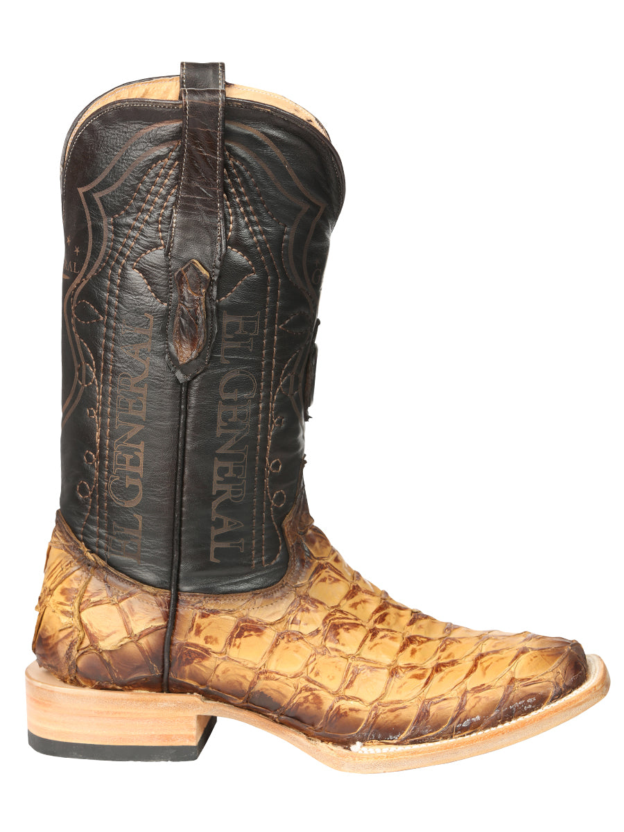 Botas vaqueras El General para hombre, modelo Exotic Monster Fish Rodeo - Orix 45086