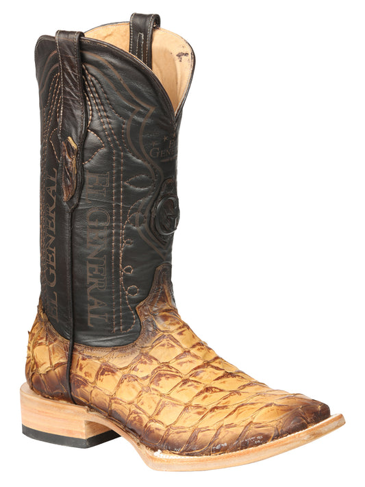 Botas vaqueras El General para hombre, modelo Exotic Monster Fish Rodeo - Orix 45086