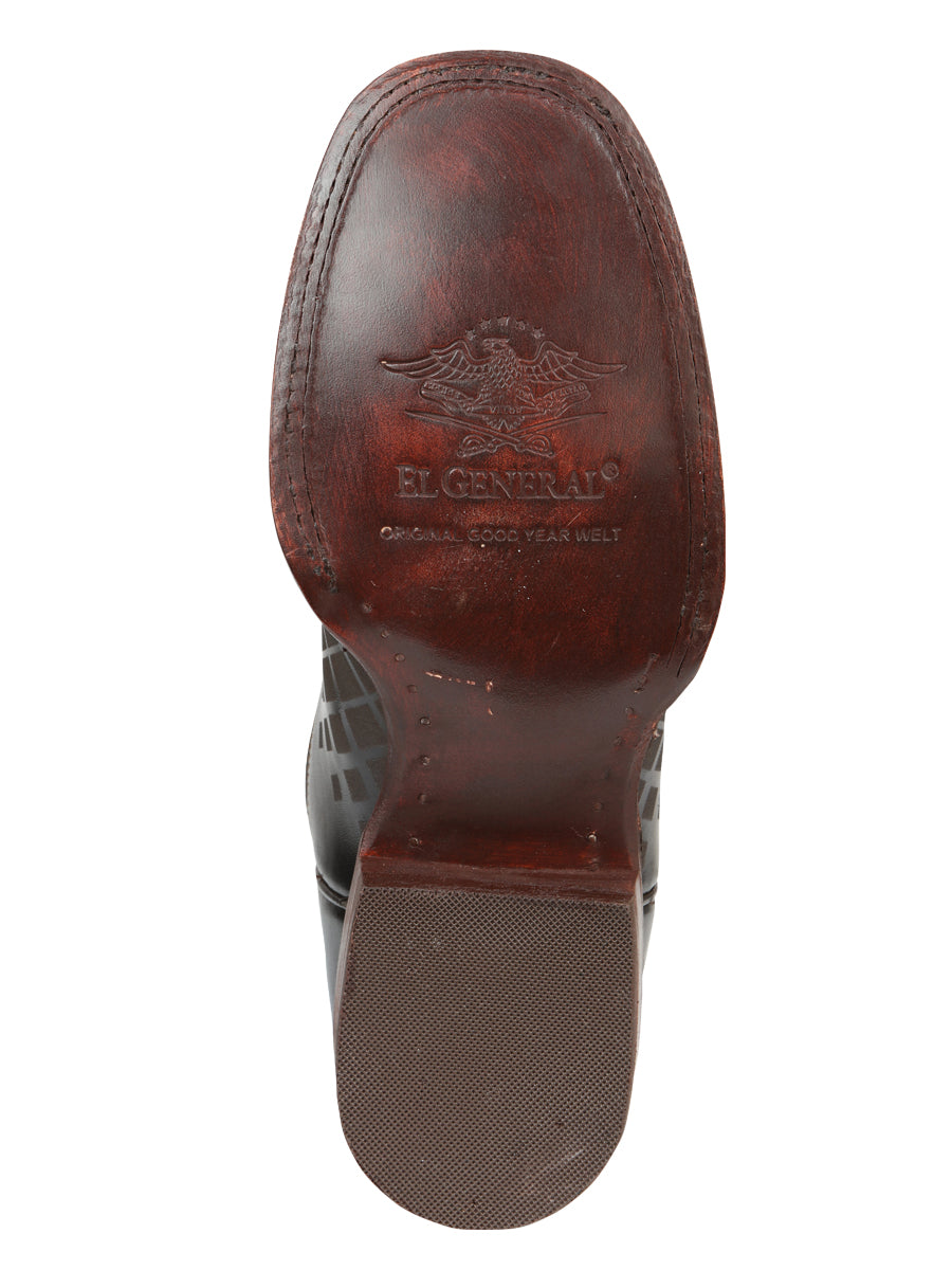 Botas de rodeo para hombre - El General Pull-Up Leather - Marrón 45173