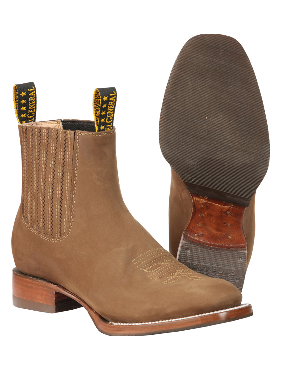 El General Men’s Ankle Boots - Nobuck Brown 45338