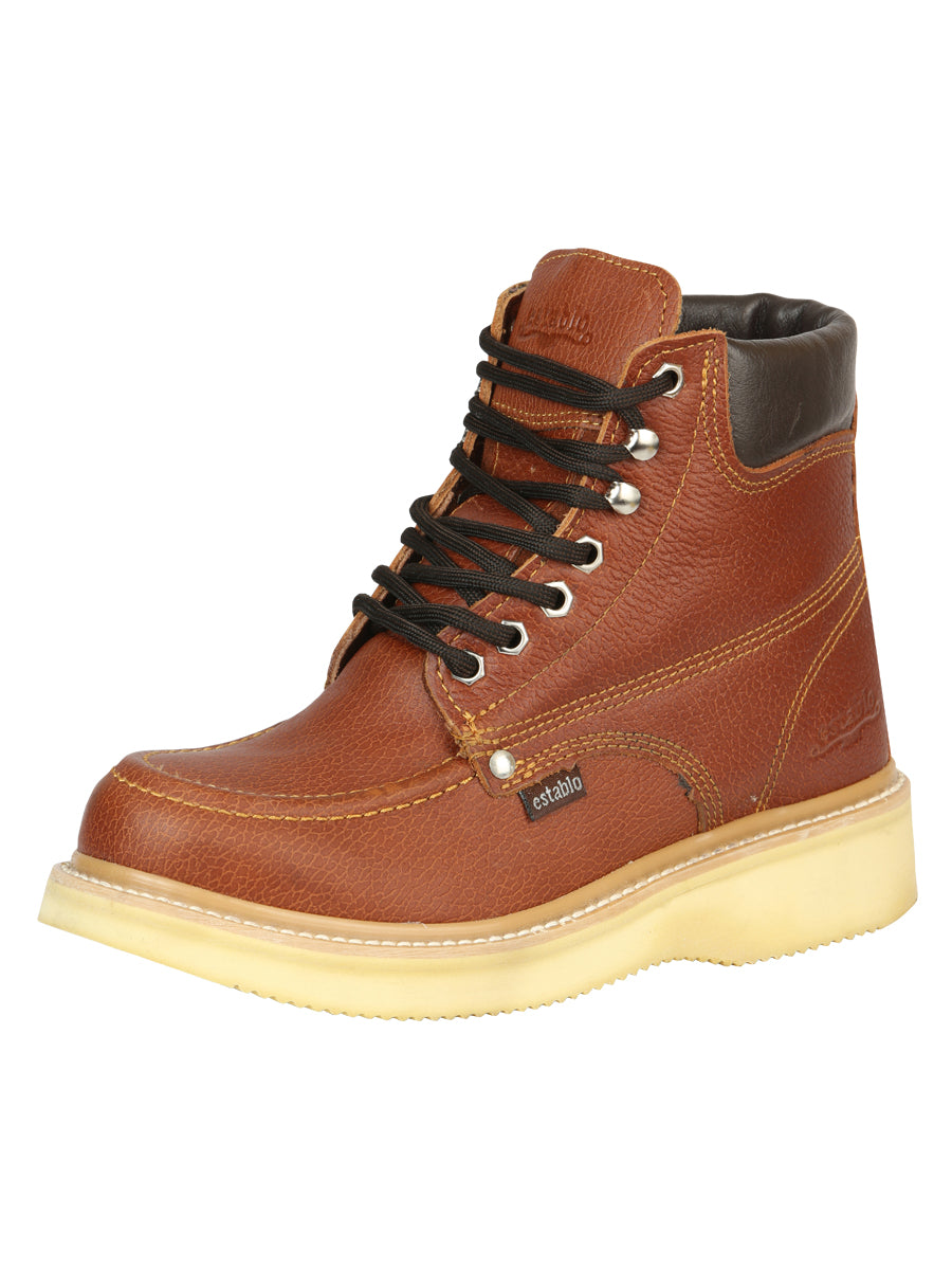Bota de trabajo para hombre Establo - Grizzly Honey con cordones 45428