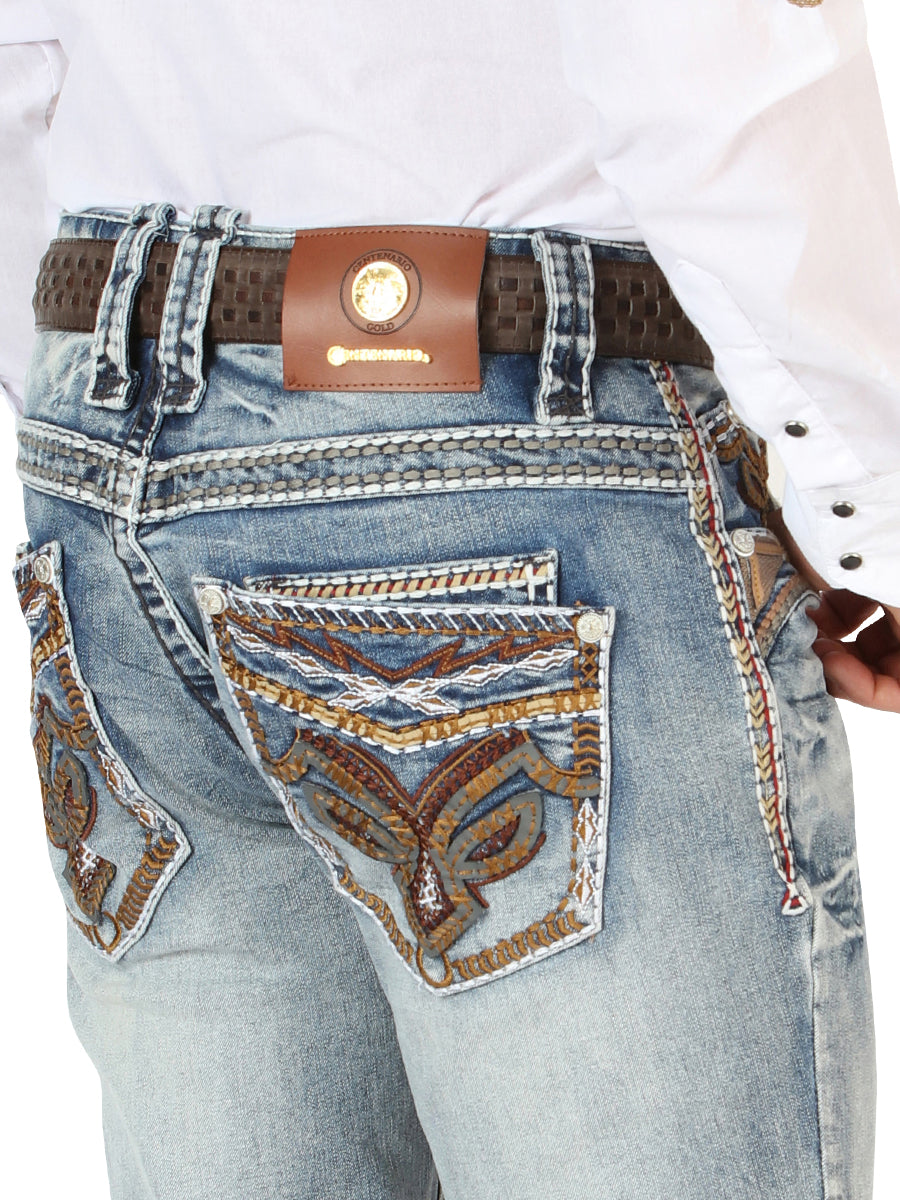 Pantalones vaqueros de corte bota Centenario Premium para hombre - Azul oscuro 45530