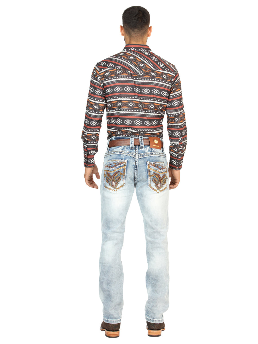 Pantalones vaqueros premium Centenario para hombre - Azul claro 45531