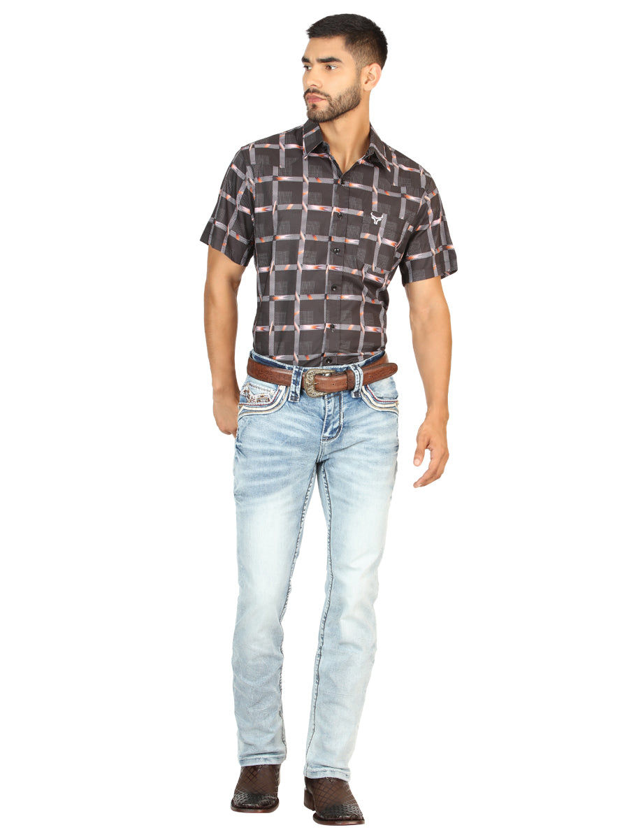 Pantalones vaqueros de corte bota Centenario Premium para hombre - Azul medio 45533