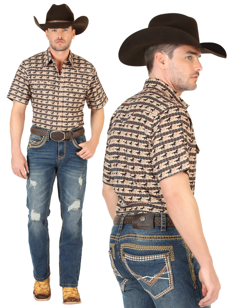 Vaqueros Centenario Bootcut para hombre - Azul oscuro 45534