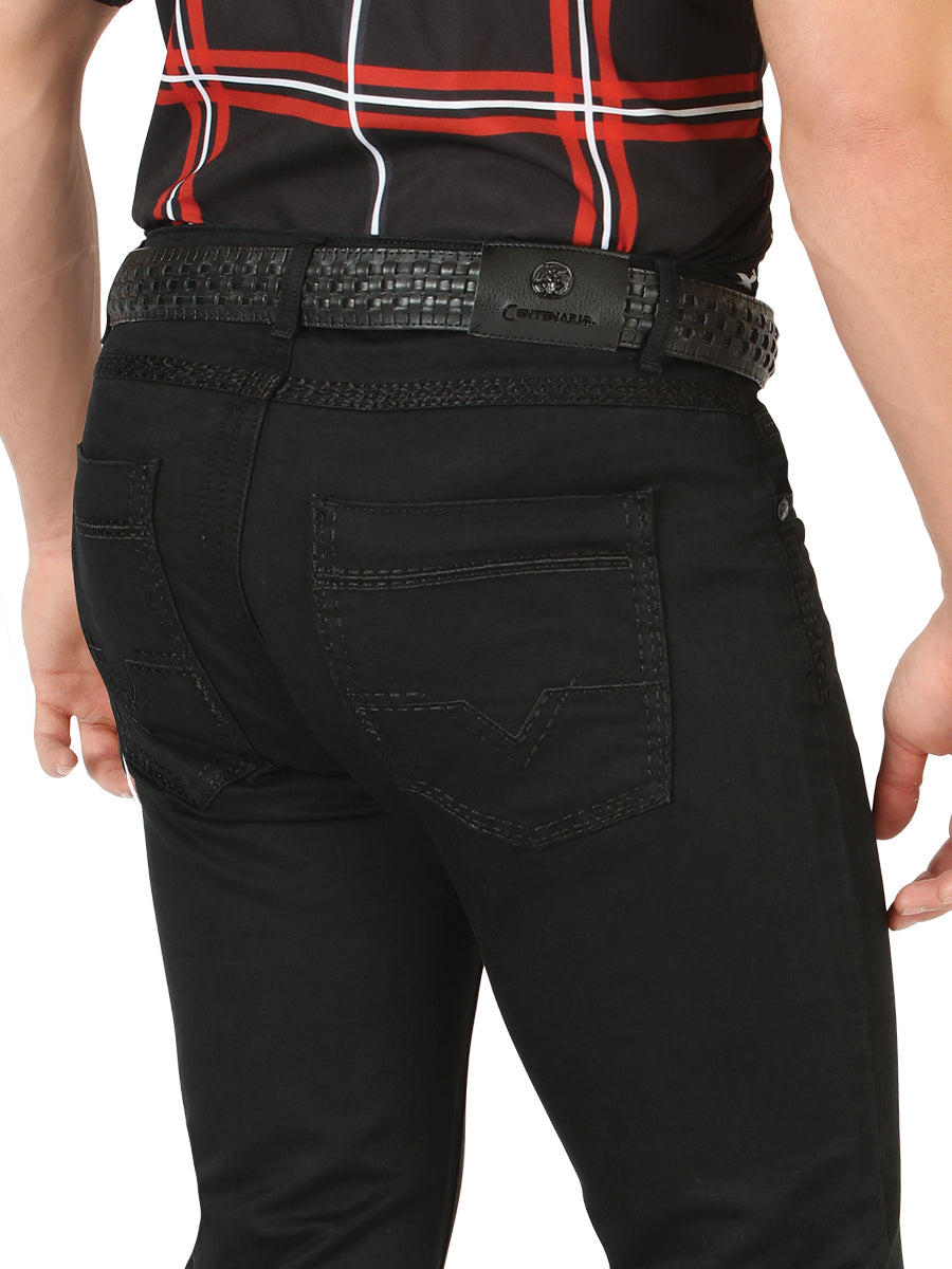 Pantalones vaqueros Centenario Slim Fit - Negro 45540