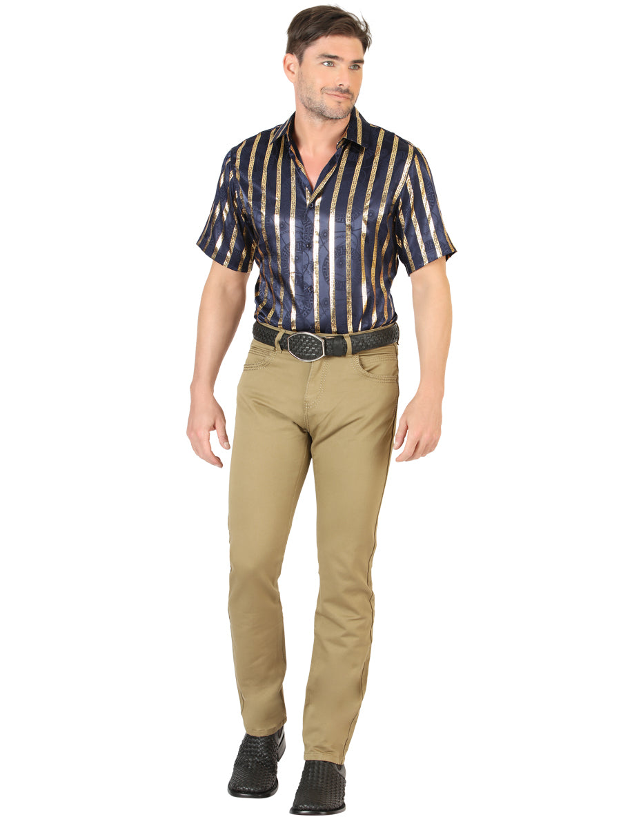 Pantalones vaqueros Centenario Slim Fit - Caqui 45542