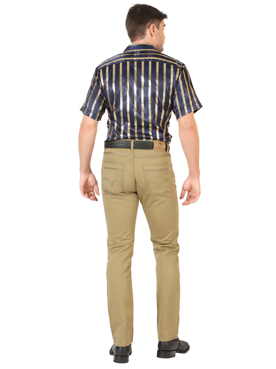 Pantalones vaqueros Centenario Slim Fit - Caqui 45542