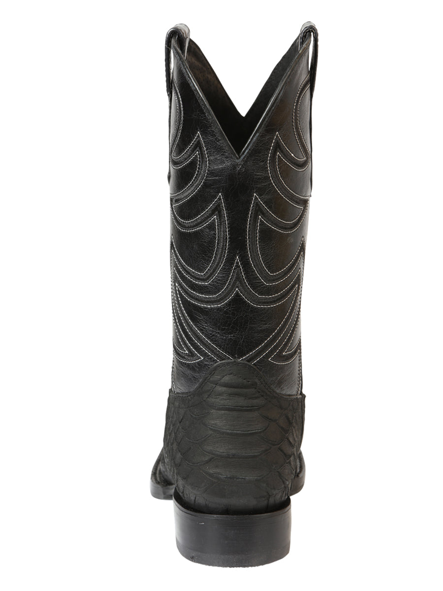 Botas Rodeo El General para hombre, imitación pitón - Negras 45561