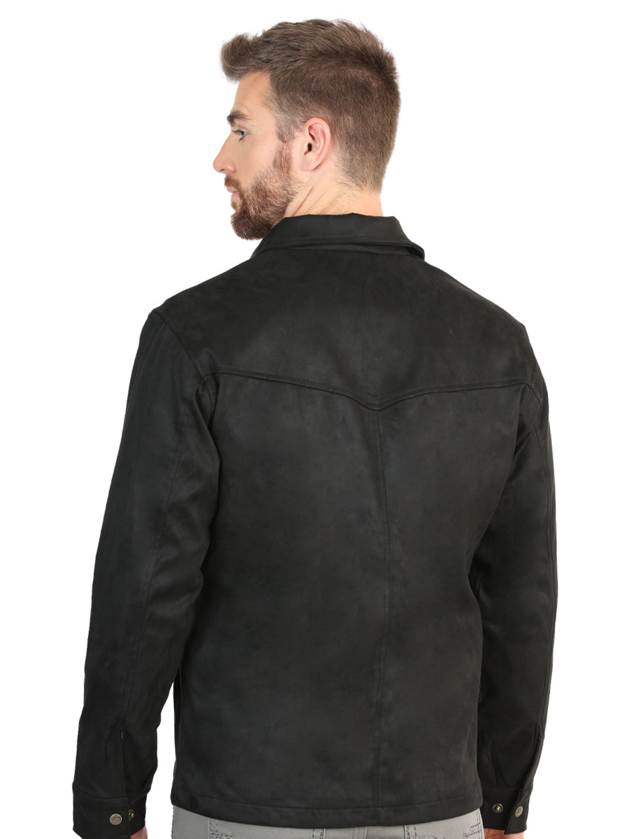 Chaqueta de ante para hombre El General - Negra 45648