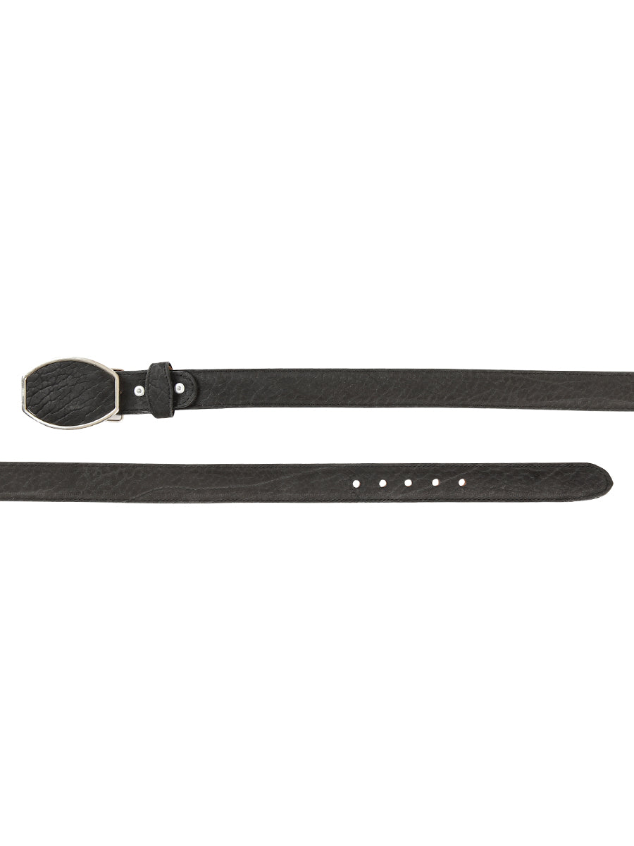El General Men’s Western Belt - Bull Neck Print - Black 45679