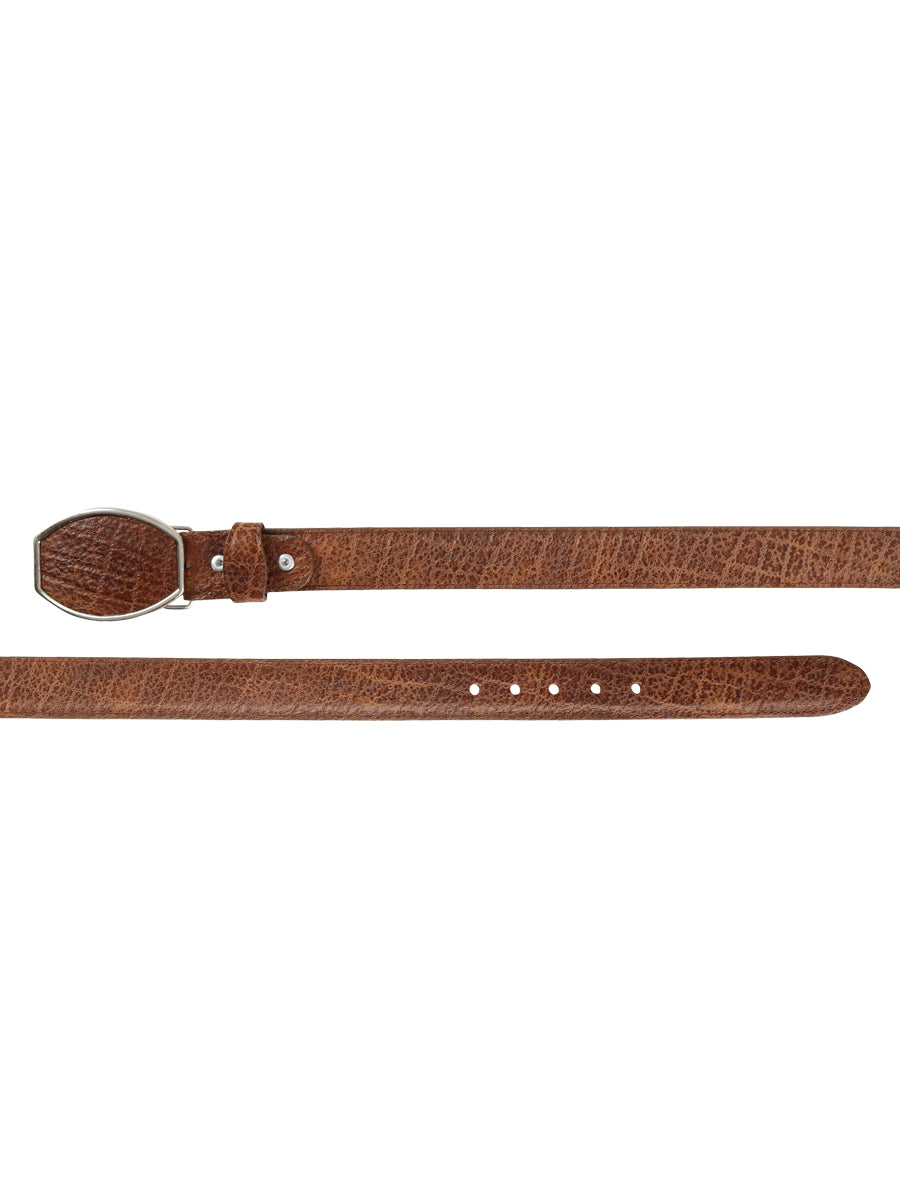 El General Men’s Western Belt - Elephant Print - Tobacco 45684