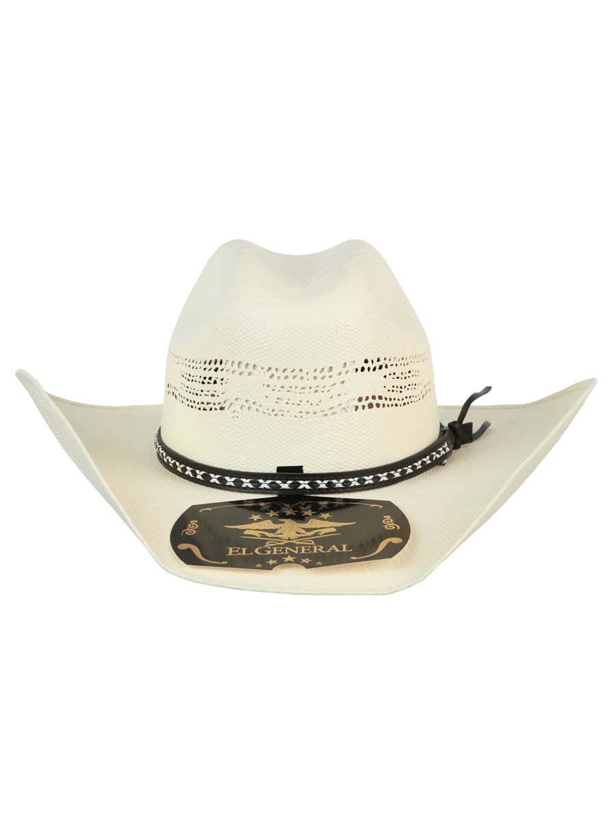 Sombrero vaquero de paja El General 20X Palm para hombre - Bangora Toro 45763