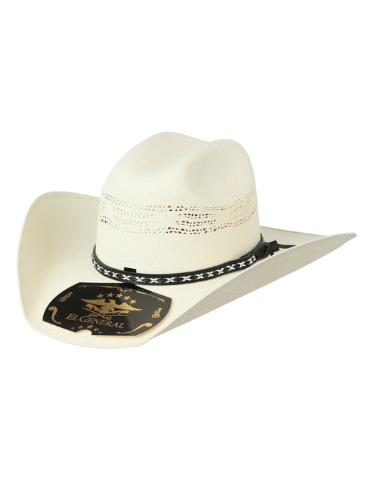 Sombrero vaquero de paja El General 20X Palm para hombre - Bangora Toro 45763