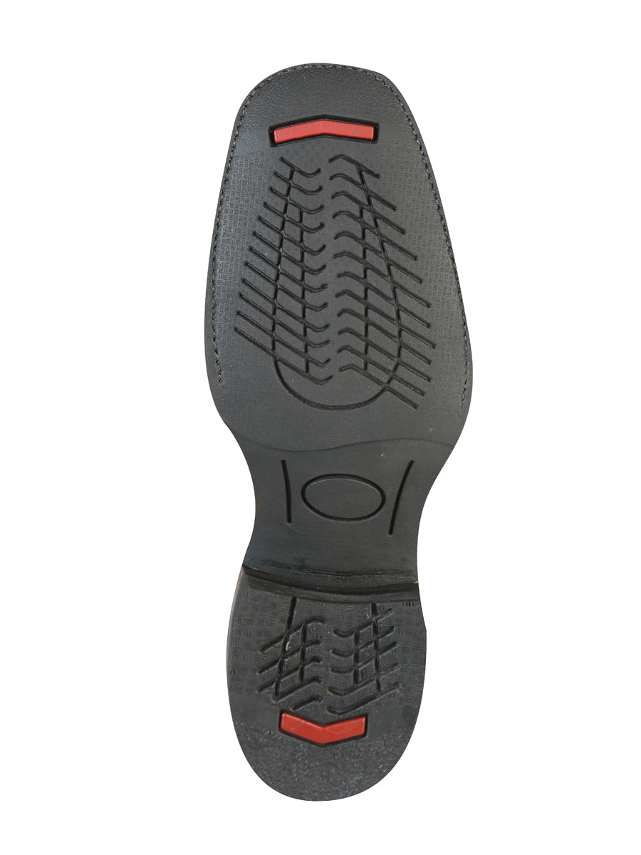 Bota El General Rodeo - Marrón Loco con Bordado 51110