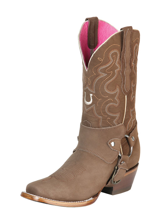 El General Womens Rodeo Boo - Camello Nobuck 51150