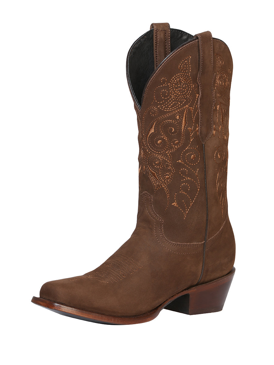 Bota Rodeo El General para mujer, edición limitada - Nobuck Camel 122488