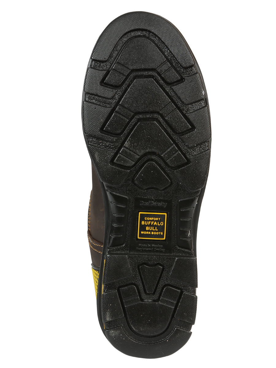 Botas de trabajo para hombre Buffalo &amp; Bull - Marrón/Amarillo 123031