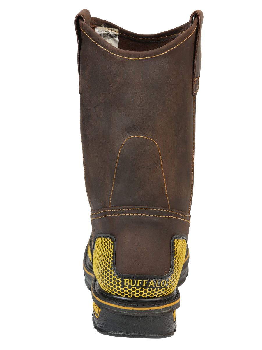 Botas de trabajo para hombre Buffalo &amp; Bull - Marrón/Amarillo 123031