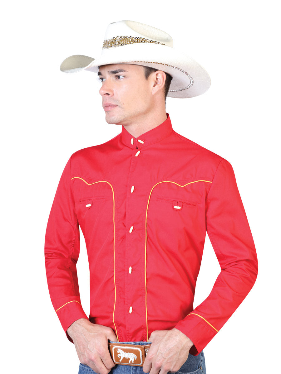 Red Charro Long Sleeve Shirt 124864