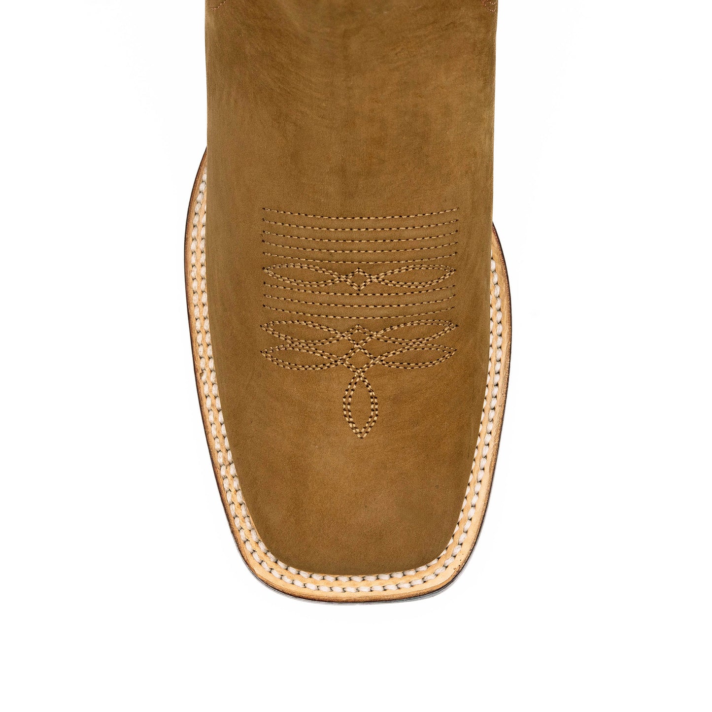 Shedron Wide Square Toe Suede Ankle Boots