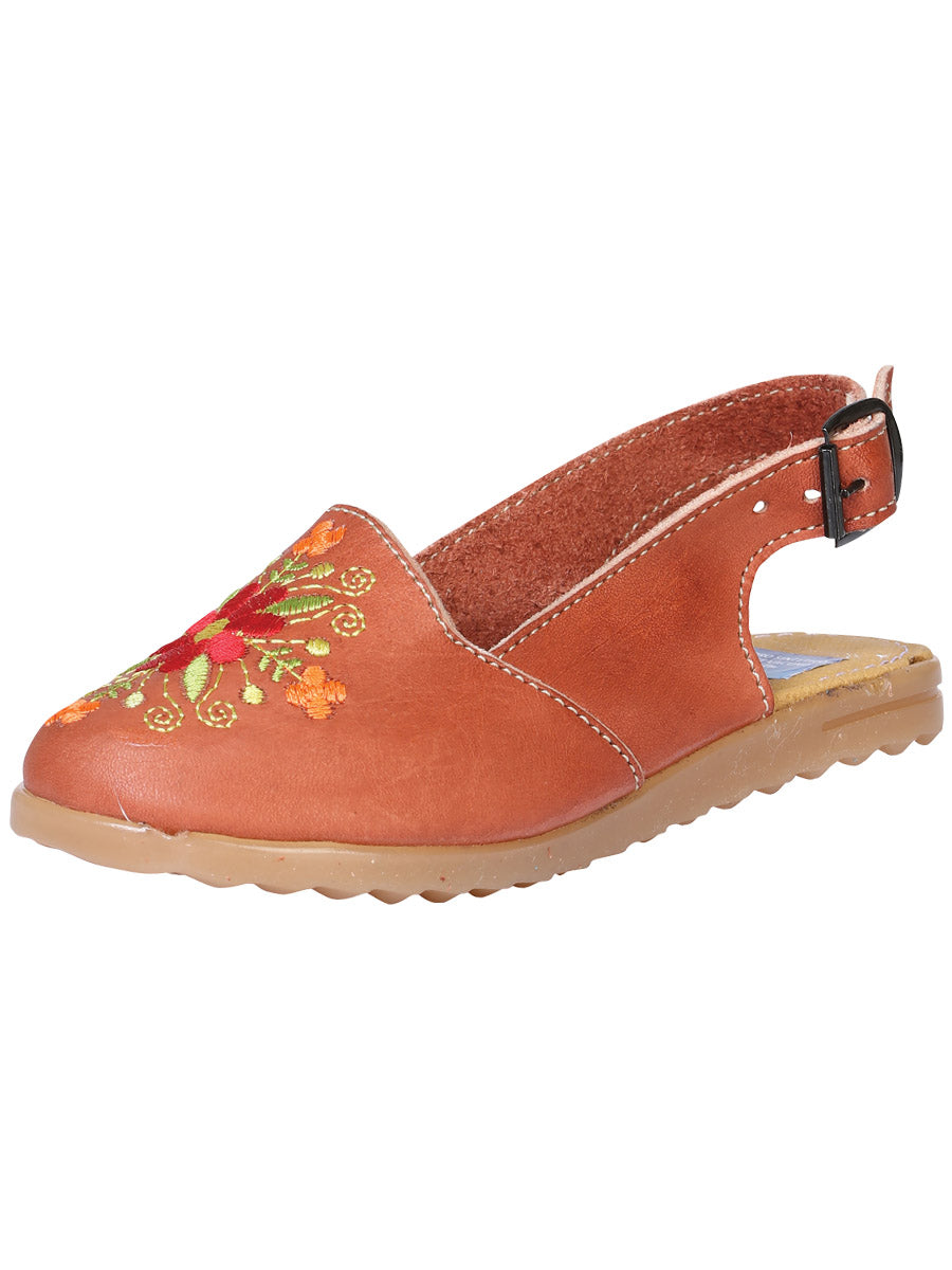 Sandalias artesanales mexicanas de cuero natural 602372