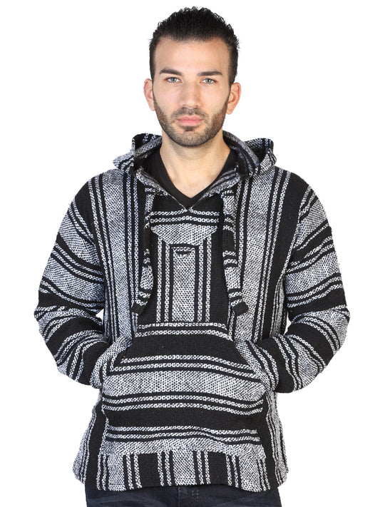 Sudadera artesanal mexicana 100% acrílico negra 602558
