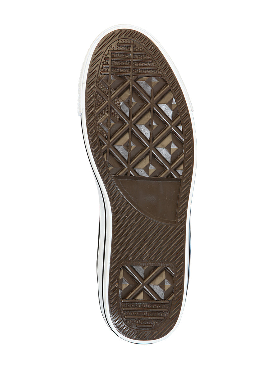 Zapatillas bordadas artesanalmente en lona textil blanca 602781