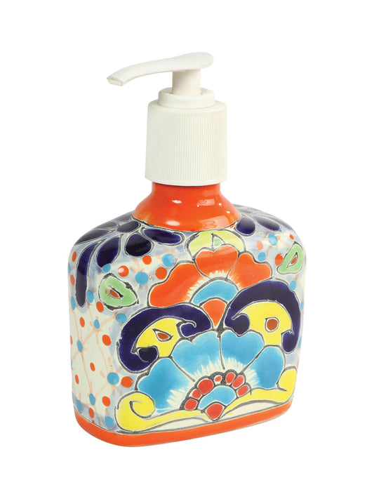 Dispensador de jabón decorativo artesanal Talavera Multicolor 603335