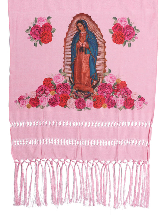 Mexican Shawl 85% Articela, 15% Polyester Pink 603750