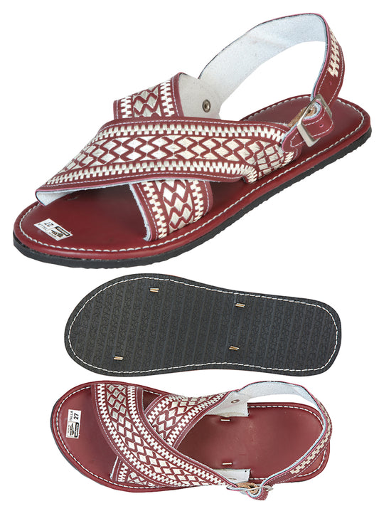 Sandalias artesanales mexicanas 50% cuero, 50% sintético Shedron 603784