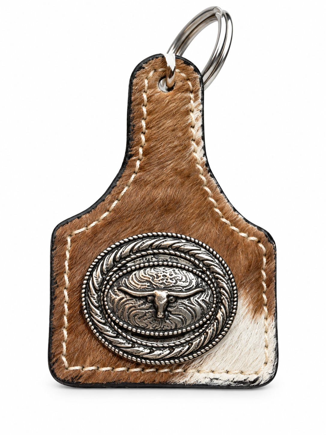 CR Heritage Leather Keychain