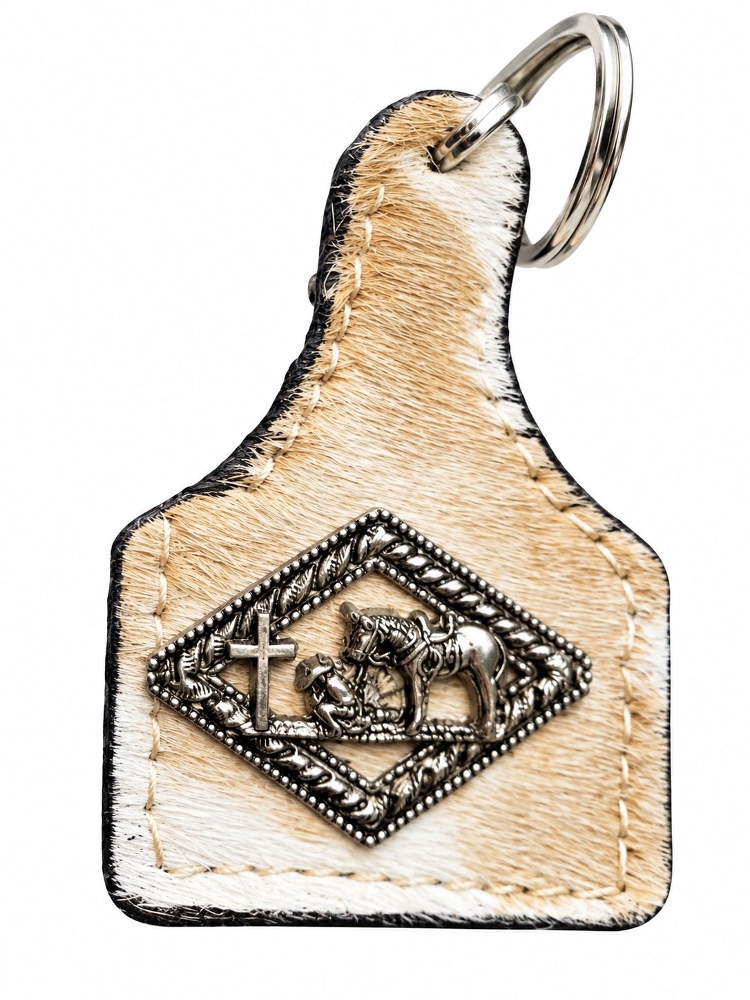 CR Heritage Leather Keychain