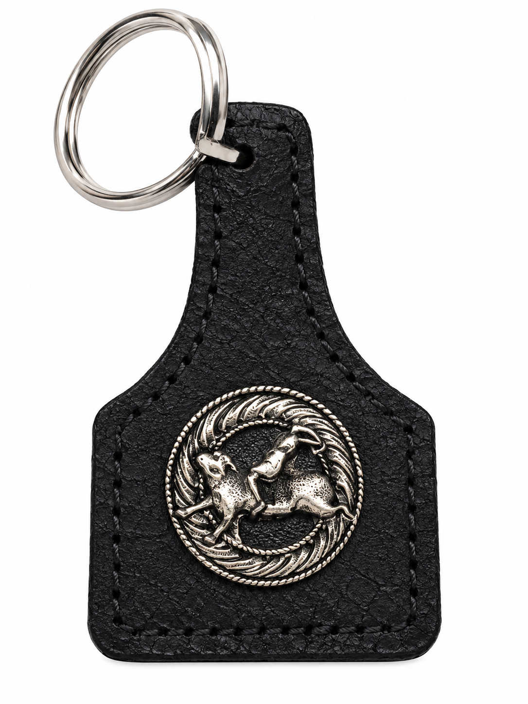 CR Heritage Leather Keychain