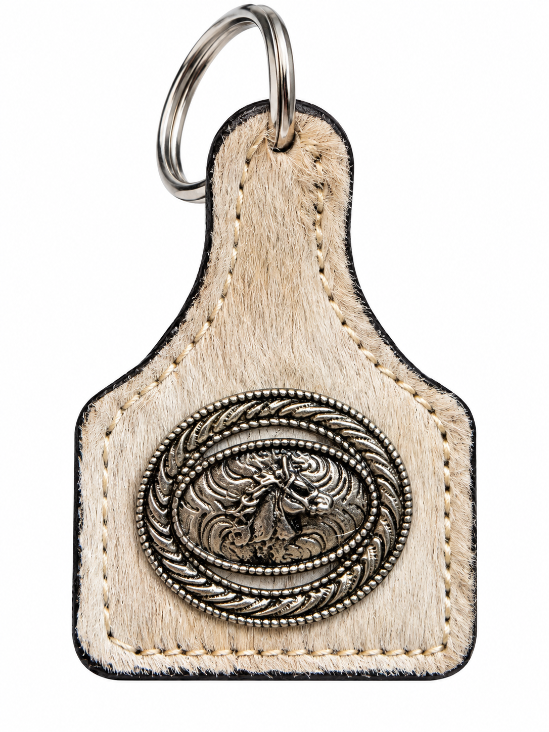 CR Heritage Leather Keychain
