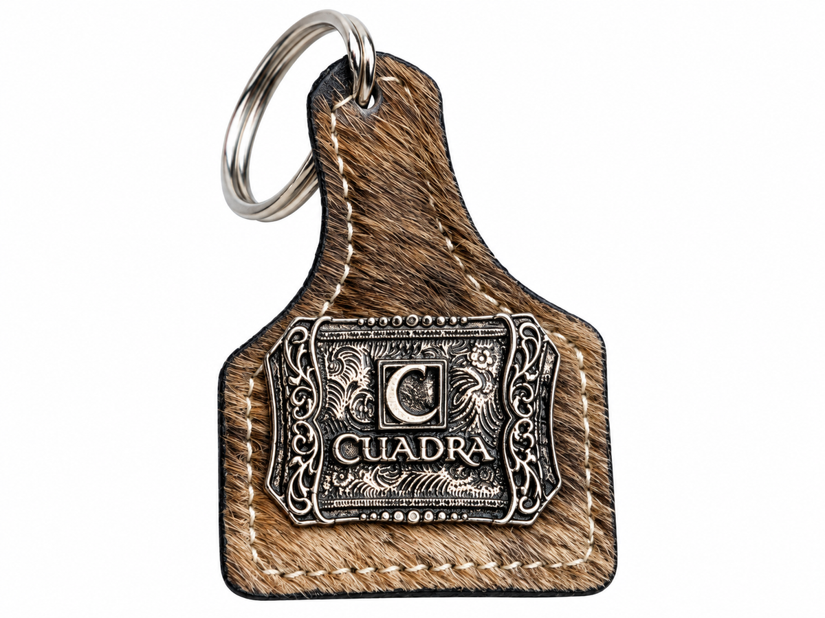 CR Heritage Leather Keychain