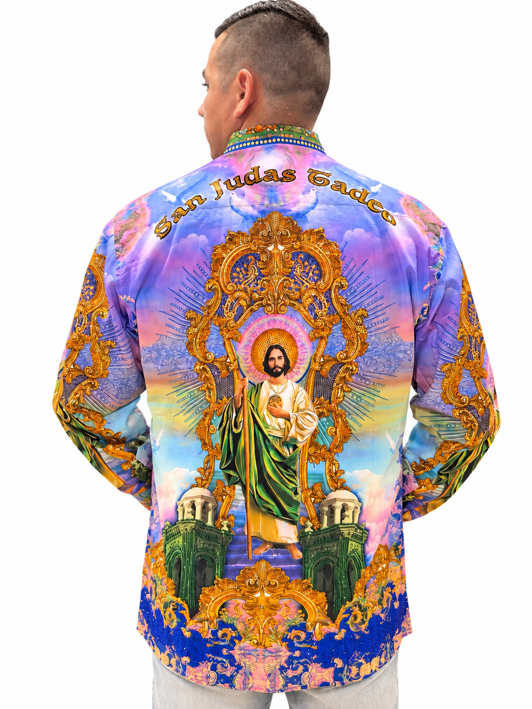 Camisa western san judas Tadeo-baroque edition