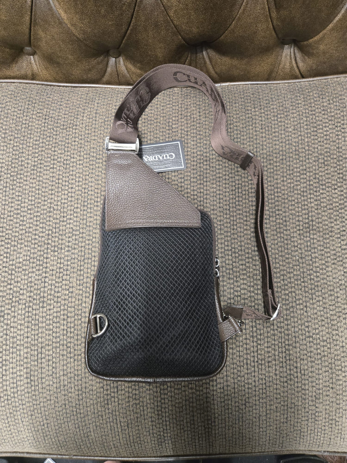 Men's Brown Leather Crossbody Sling Bag – Western Style