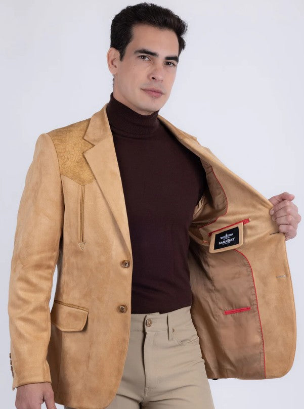 Pureline Suede Curry color  Western Blazer