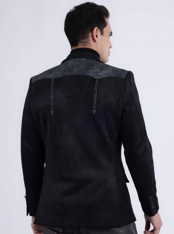 Pureline Suede  Black Western Blazer