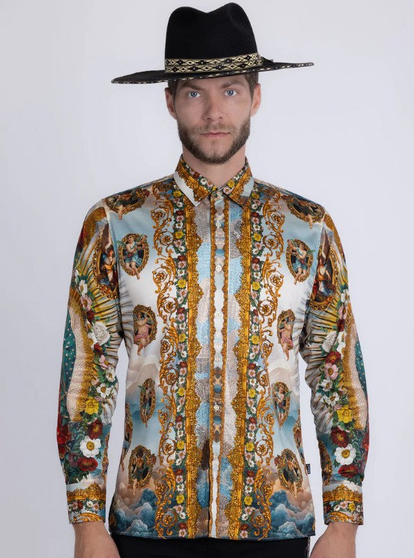 Our Lady of Guadalupe Rhinestone Long Sleeve Shirt